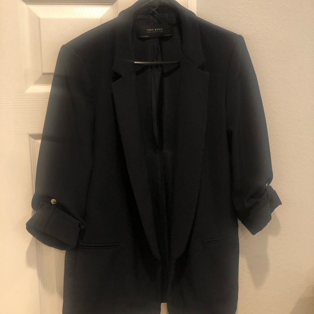 Navy blue blazer, size L